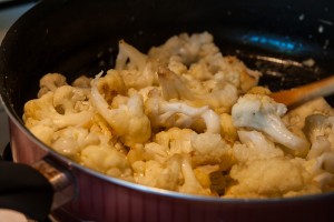 cooked cauliflower