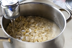 Adding water - Besara